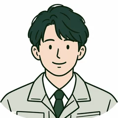 内装PM職の男性のイラスト